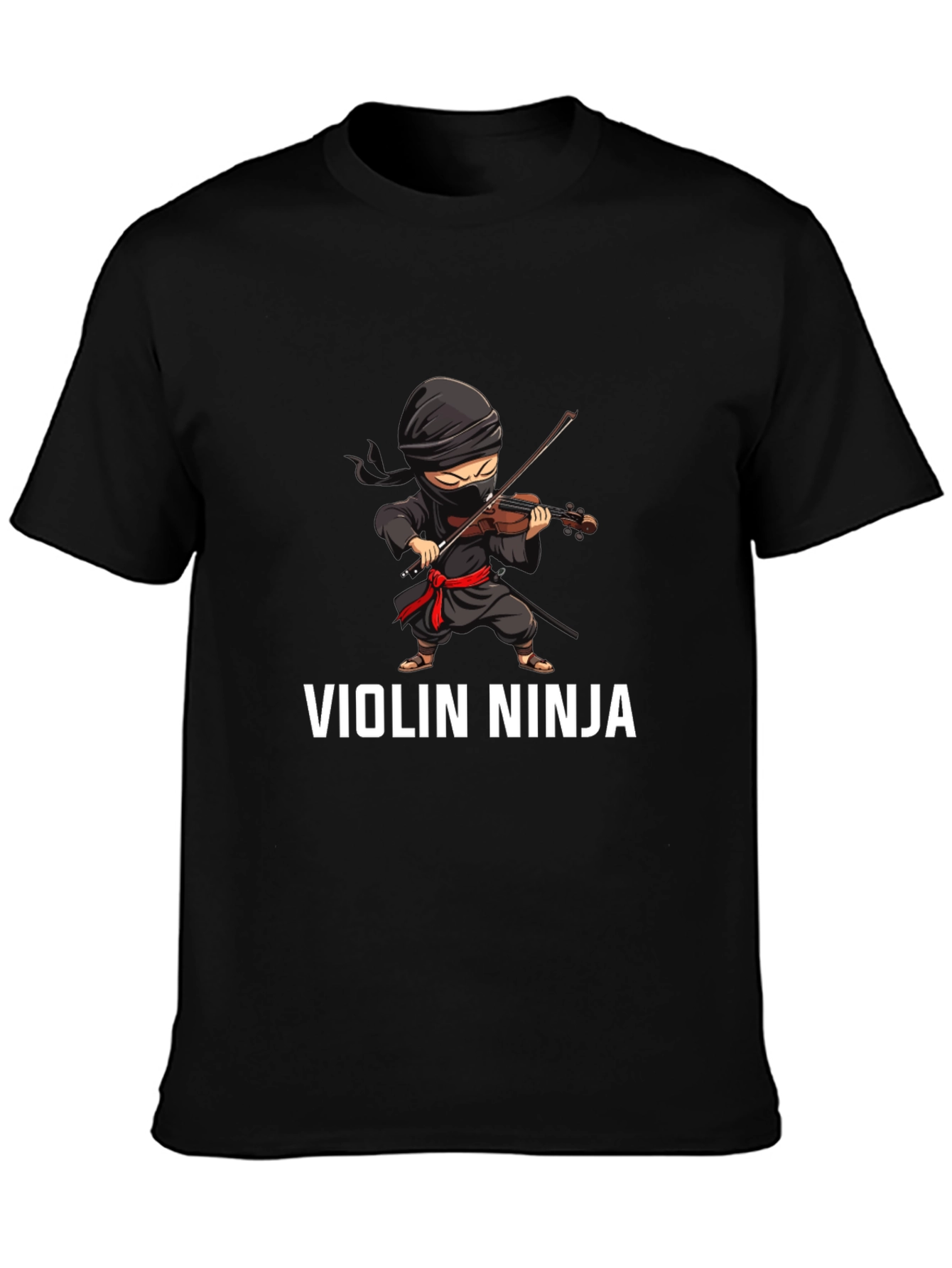 Violin Ninja Graphic Tee - Unique Musician T-Shirt