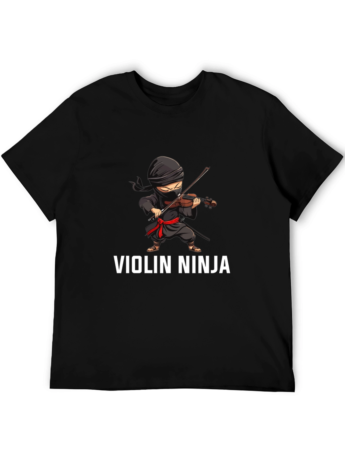 Violin Ninja Graphic Tee - Unique Musician T-Shirt