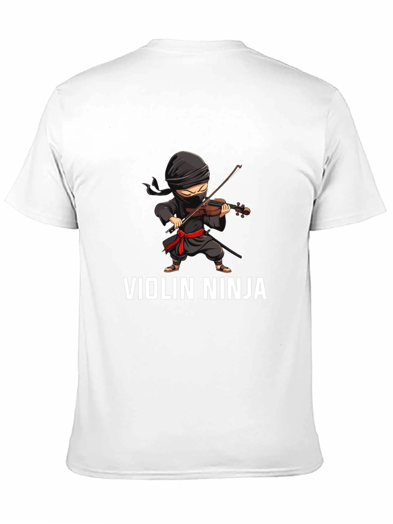 Violin Ninja Graphic Tee - Unique Musician T-Shirt