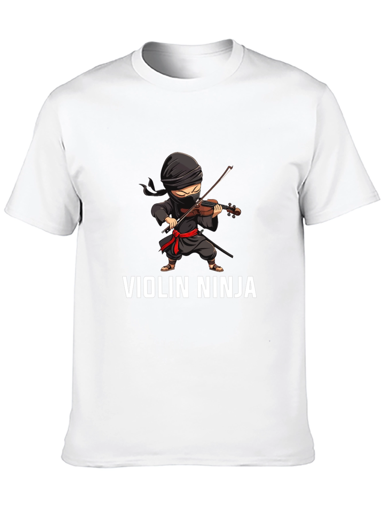 Violin Ninja Graphic Tee - Unique Musician T-Shirt