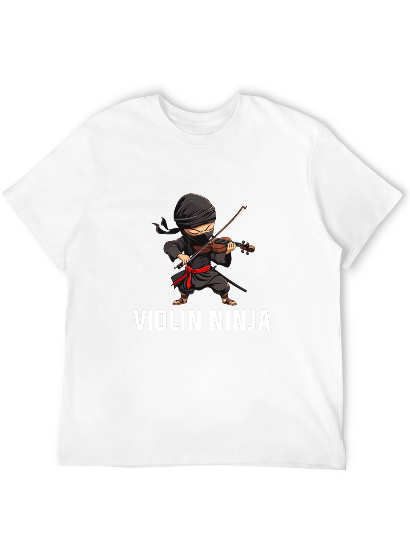 Violin Ninja Graphic Tee - Unique Musician T-Shirt