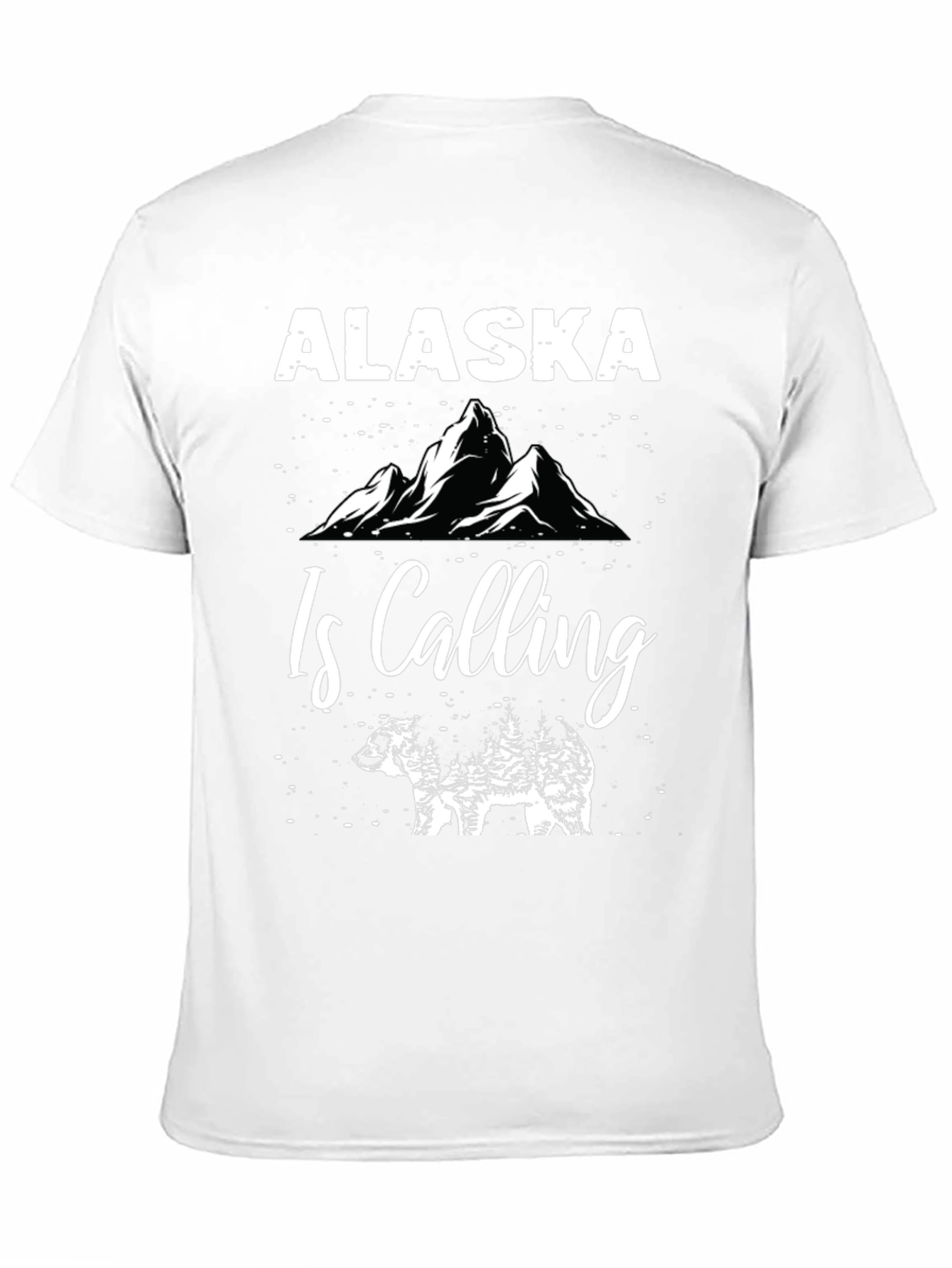 Alaska Is Calling Bear Graphic T-Shirt