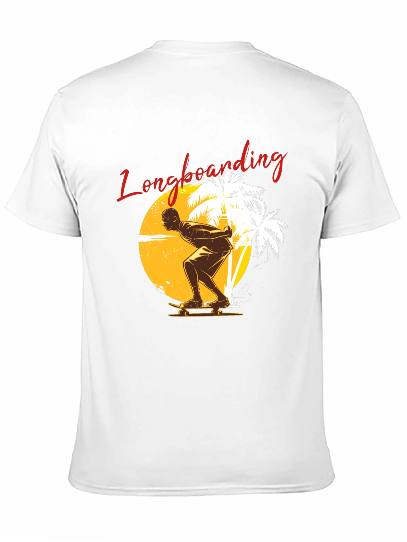 Longboarding Graphic Tee - Black Short Sleeve Shirt