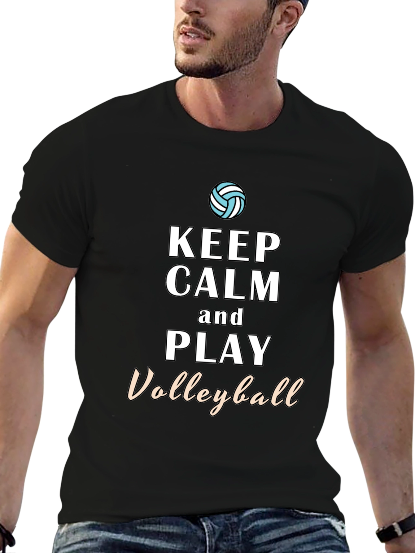 Keep Calm and Play Volleyball Tee