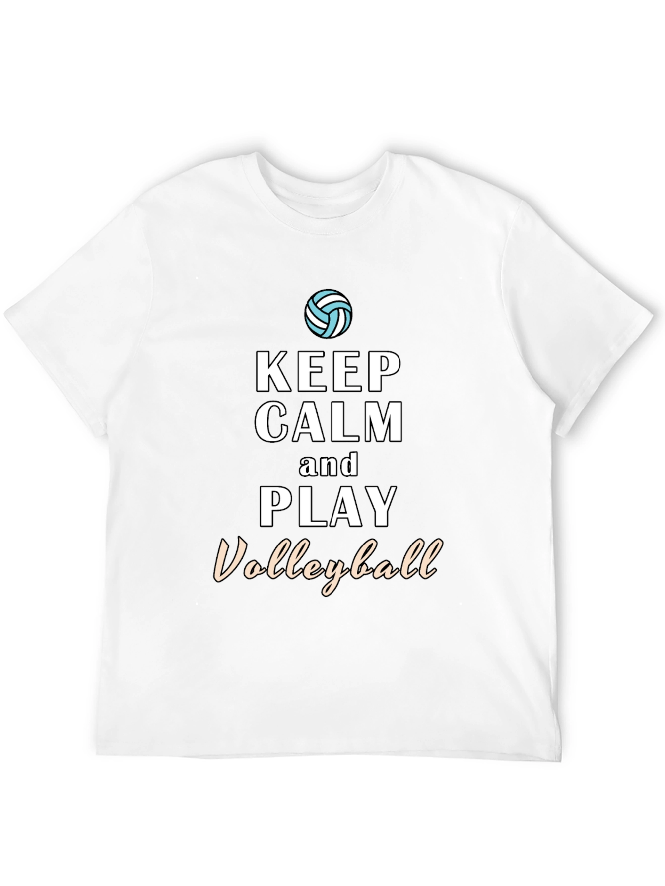 Keep Calm and Play Volleyball Tee