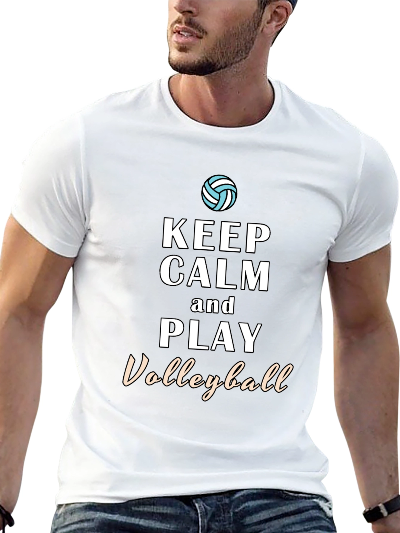 Keep Calm and Play Volleyball Tee