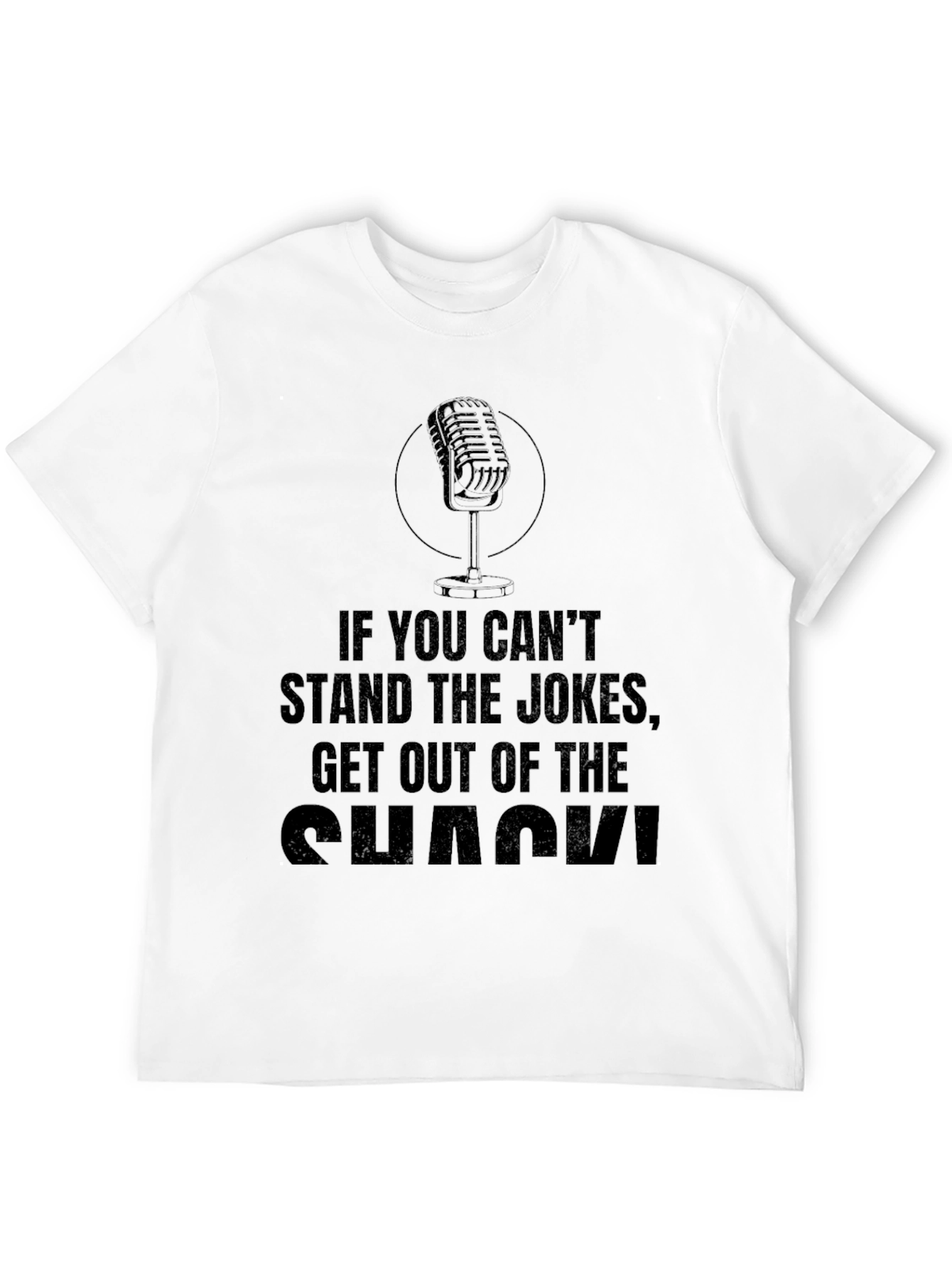 Stand the Jokes Mens Black T-Shirt