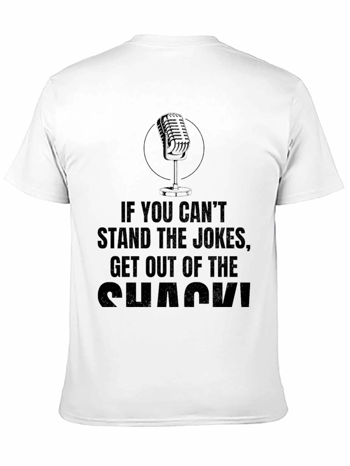 Stand the Jokes Mens Black T-Shirt