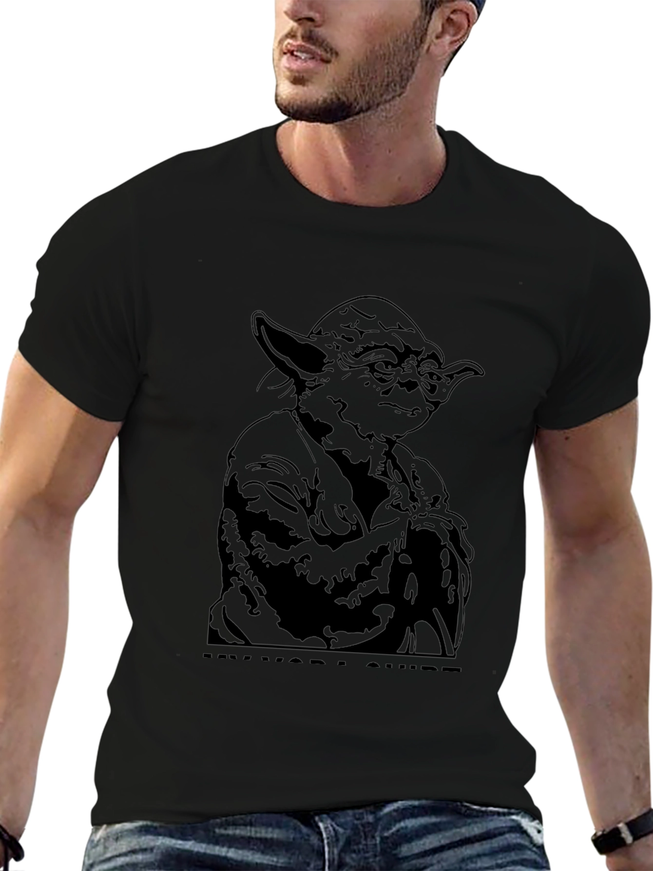 Yoda Graphic Tee - Black Star Wars Shirt