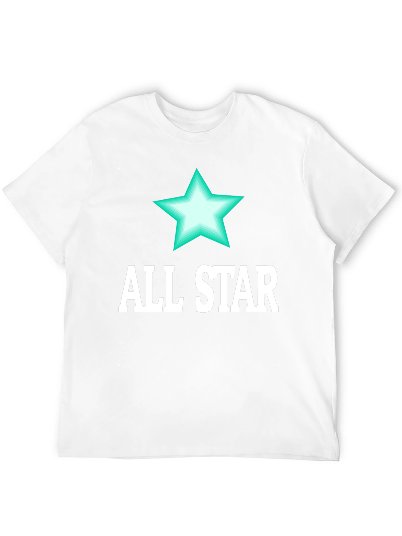 All Star Graphic Tee - Mens Black Cotton T-Shirt