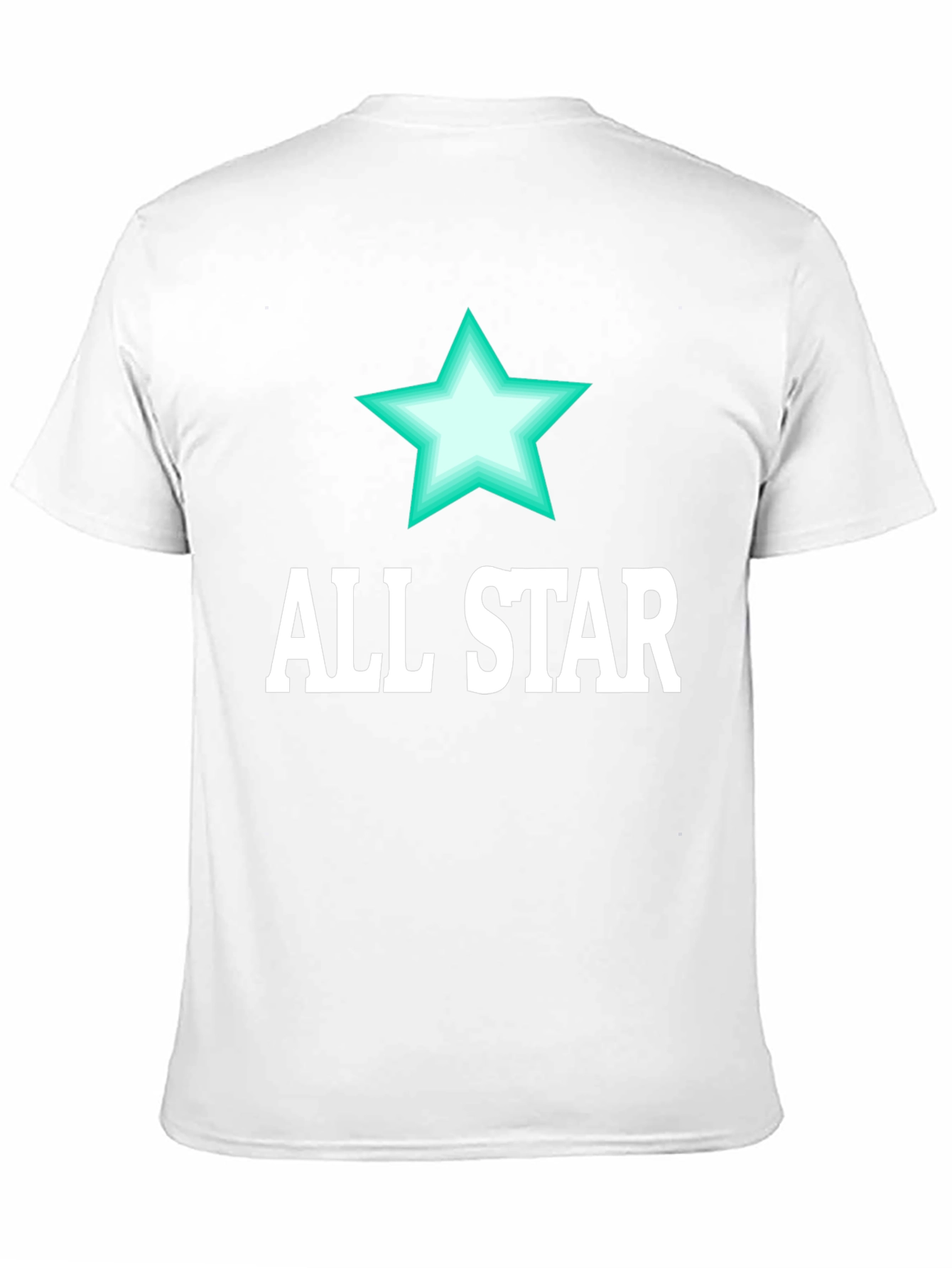 All Star Graphic Tee - Mens Black Cotton T-Shirt