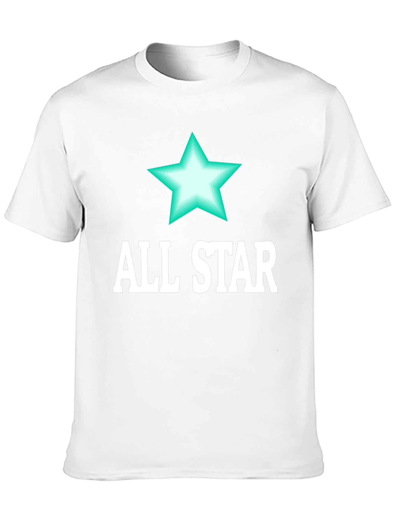 All Star Graphic Tee - Mens Black Cotton T-Shirt