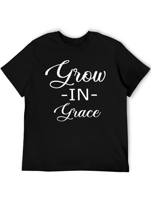 Grow in Grace Black Graphic Tee