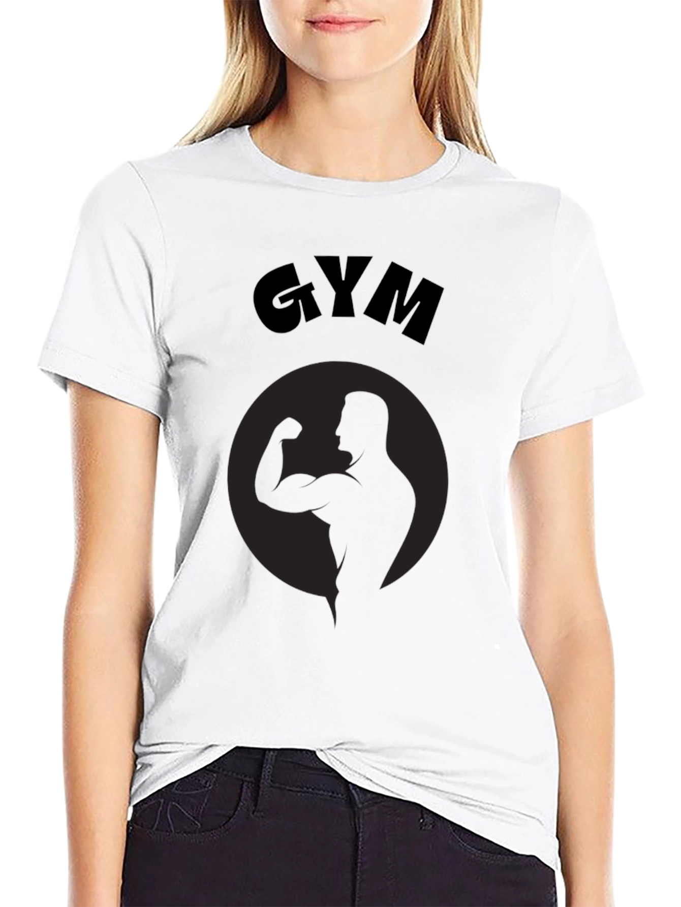 Black Gym T-Shirt - Mens Fitness Tee