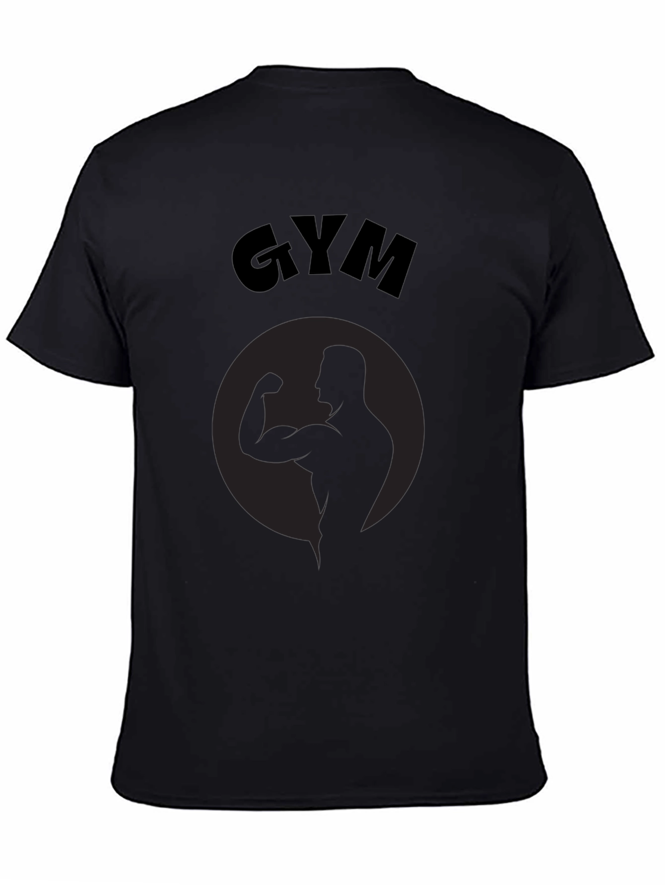 Black Gym T-Shirt - Mens Fitness Tee