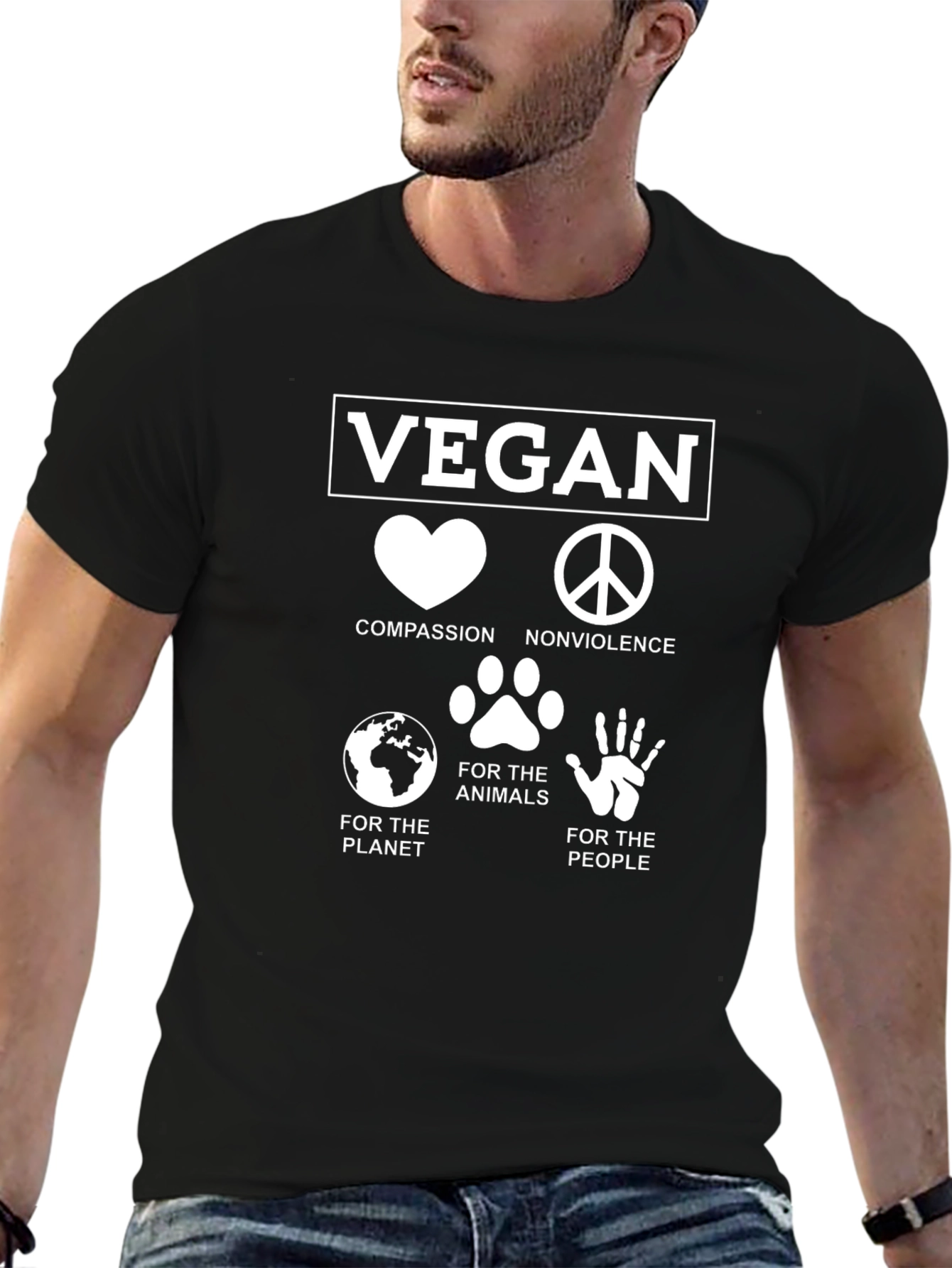 Vegan Compassion Graphic T-Shirt