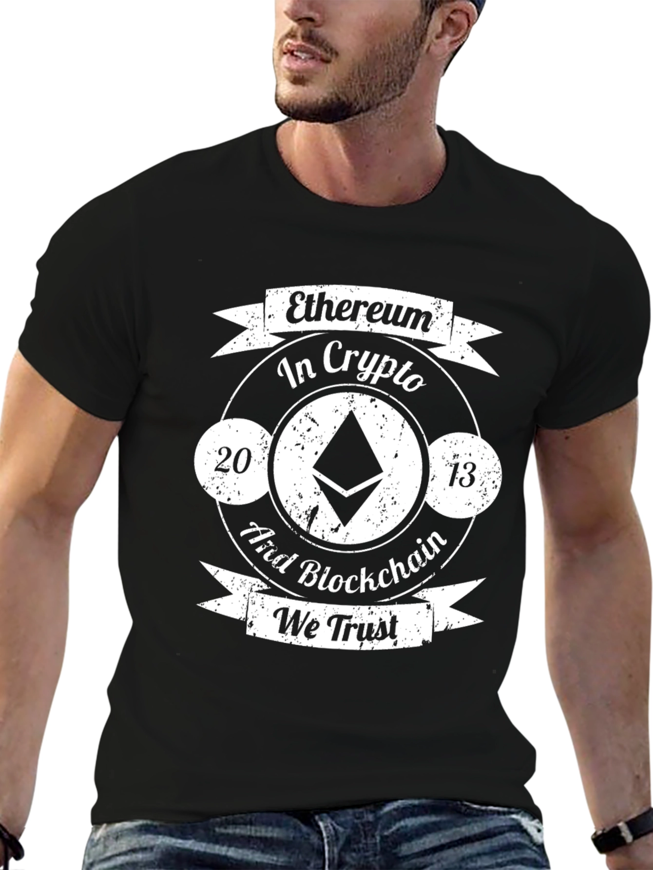 Ethereum Crypto T-Shirt - In Crypto We Trust!