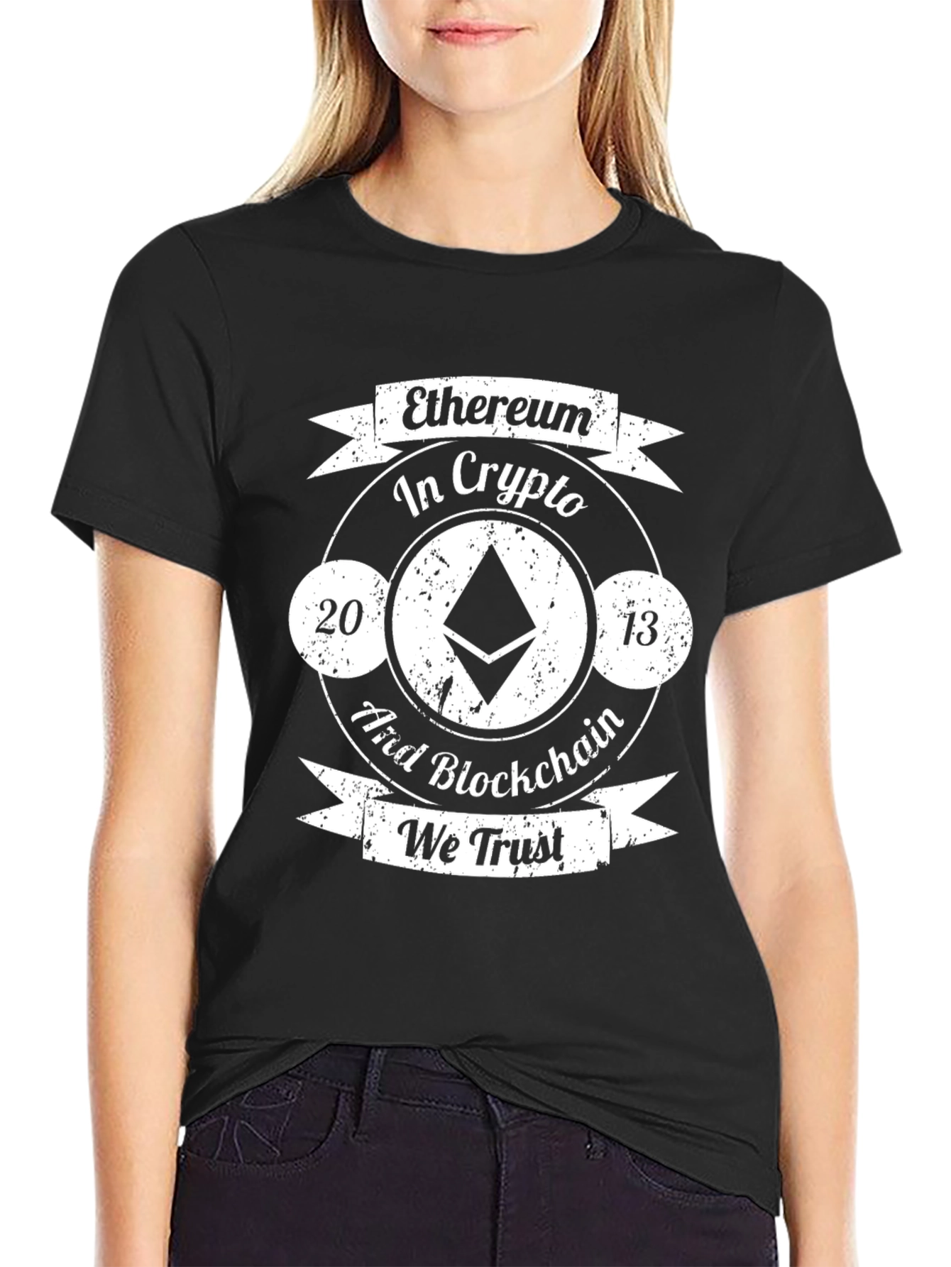 Ethereum Crypto T-Shirt - In Crypto We Trust!