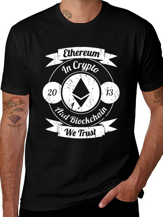 Ethereum Crypto T-Shirt - In Crypto We Trust!