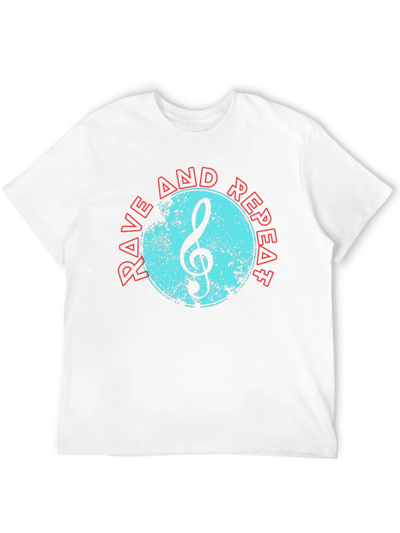 Rave and Repeat Music Tee - Black Cotton T-Shirt