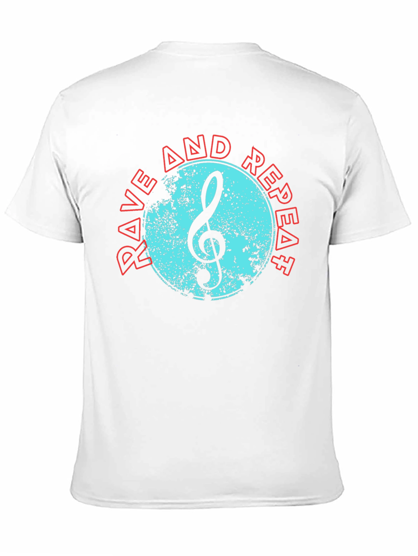 Rave and Repeat Music Tee - Black Cotton T-Shirt