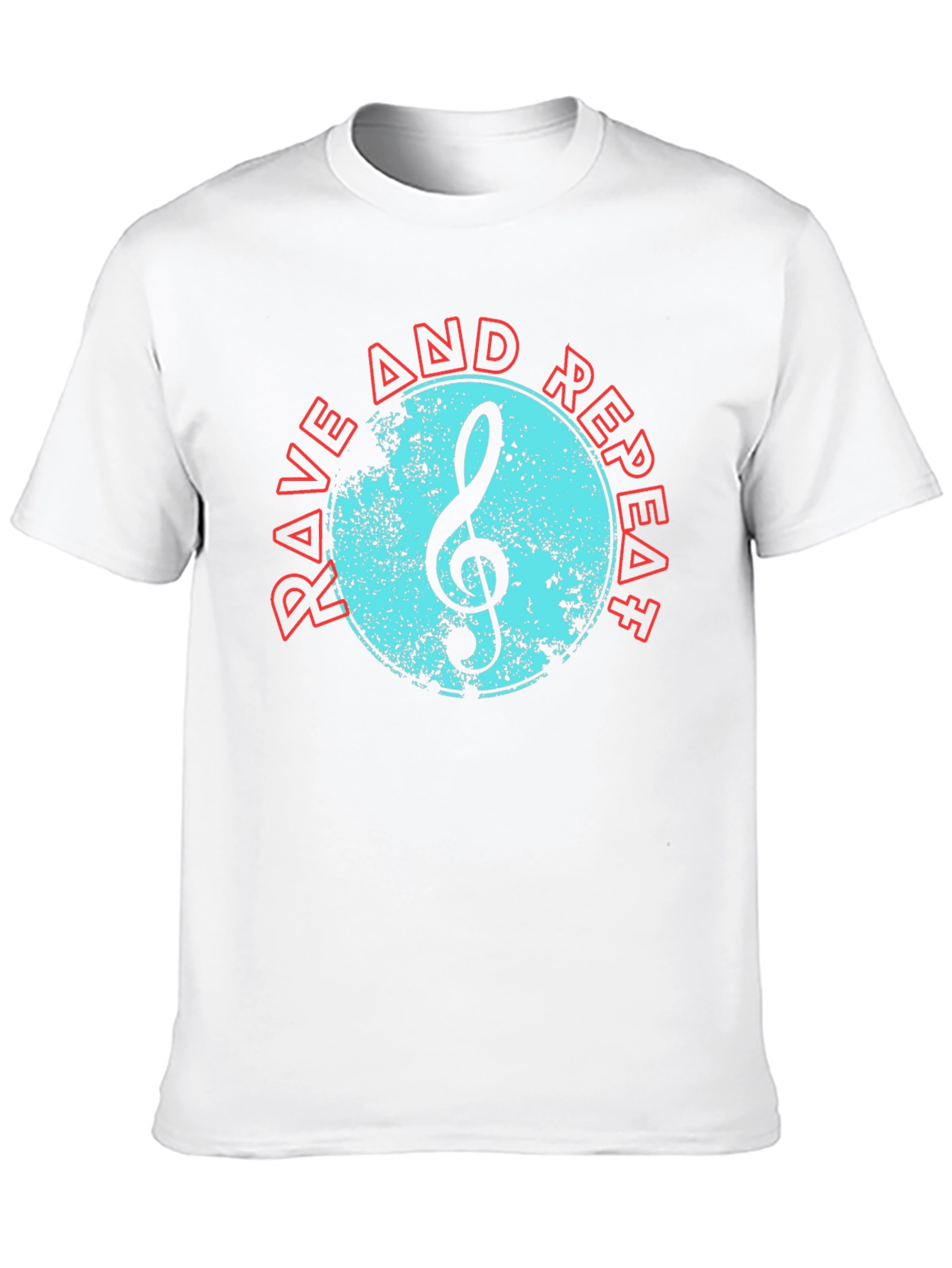 Rave and Repeat Music Tee - Black Cotton T-Shirt