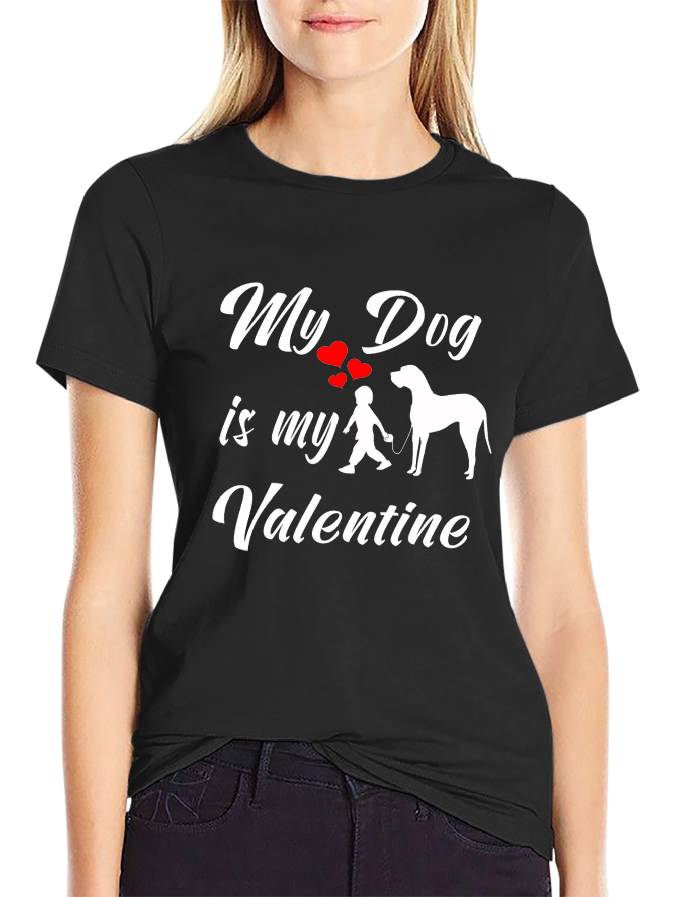 My Dog is My Valentine Graphic Tee
