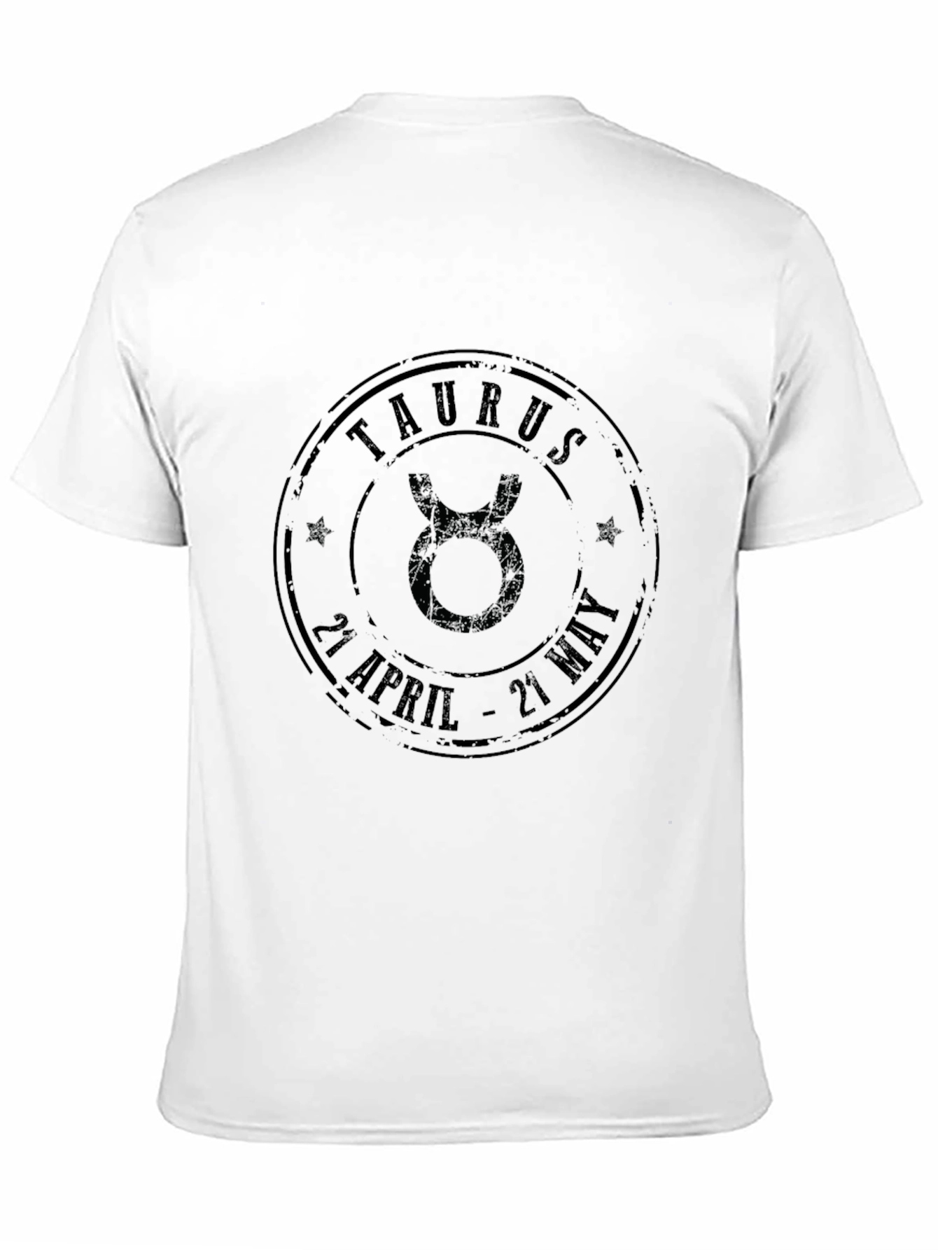 Taurus Zodiac Sign Black Graphic T-Shirt