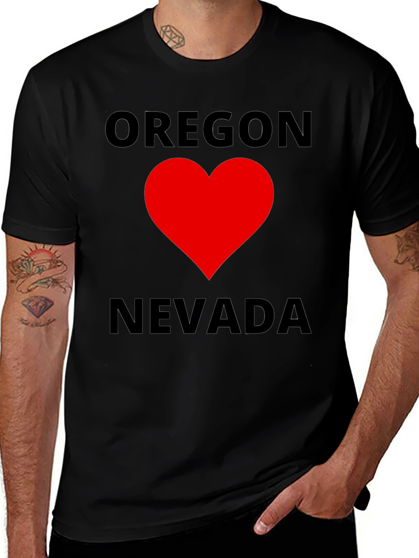 Oregon ❤️ Nevada Graphic Tee
