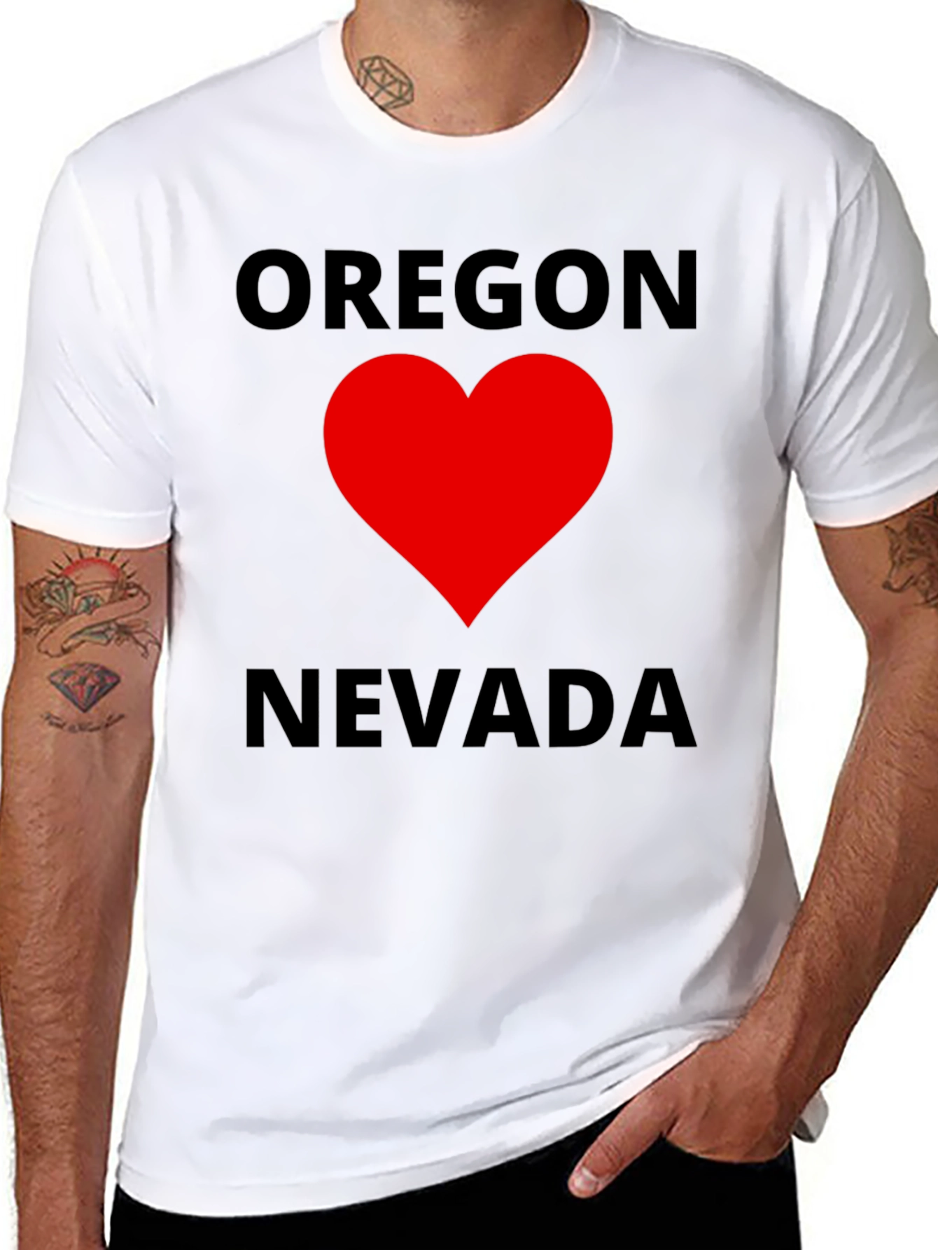 Oregon ❤️ Nevada Graphic Tee
