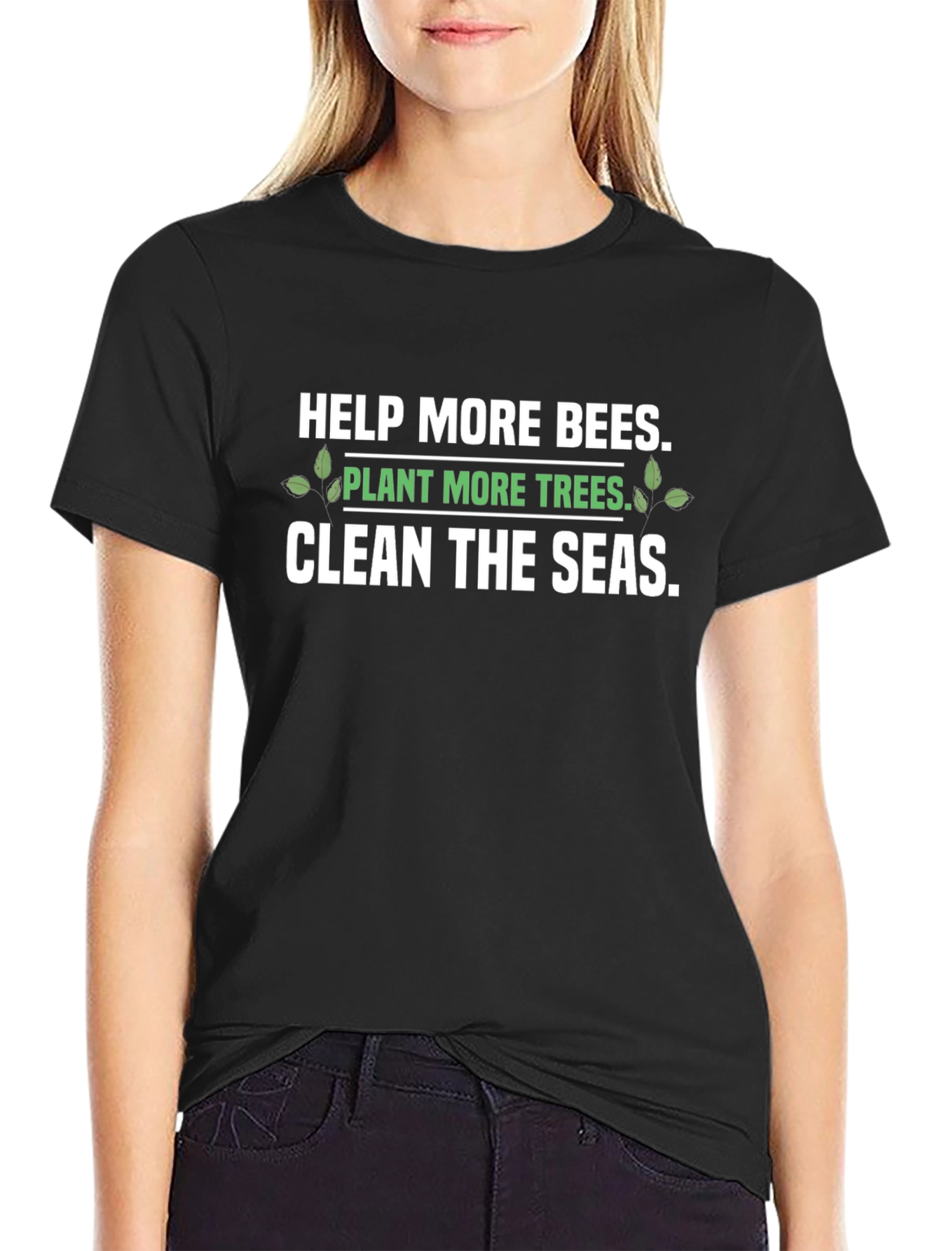 Eco-Friendly Graphic T-Shirt: Save the Bees Plant Trees