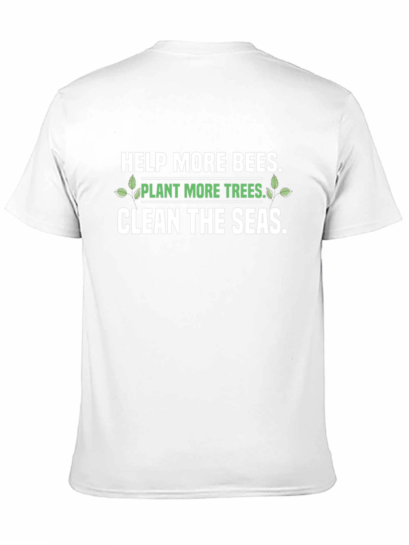 Eco-Friendly Graphic T-Shirt: Save the Bees Plant Trees