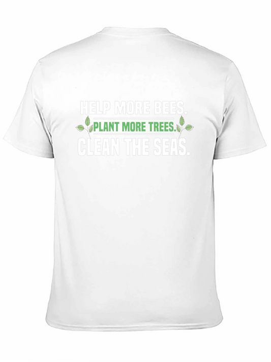 Eco-Friendly Graphic T-Shirt: Save the Bees Plant Trees