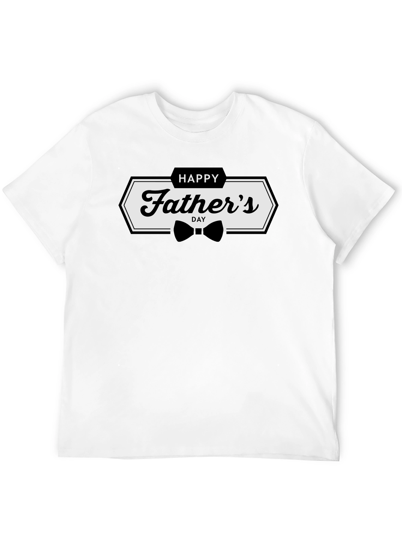 Happy Fathers Day T-Shirt - Black