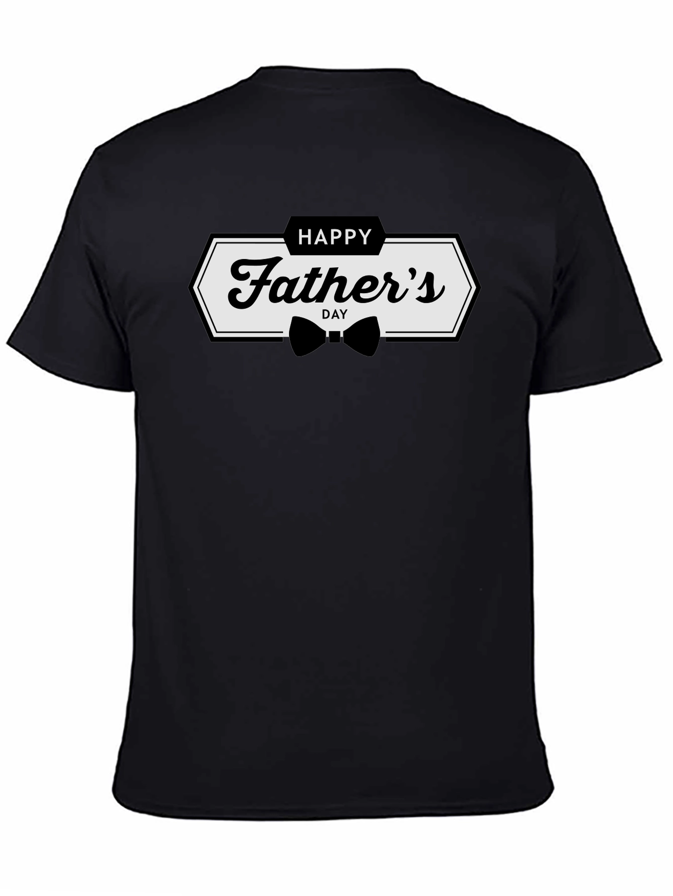 Happy Fathers Day T-Shirt - Black