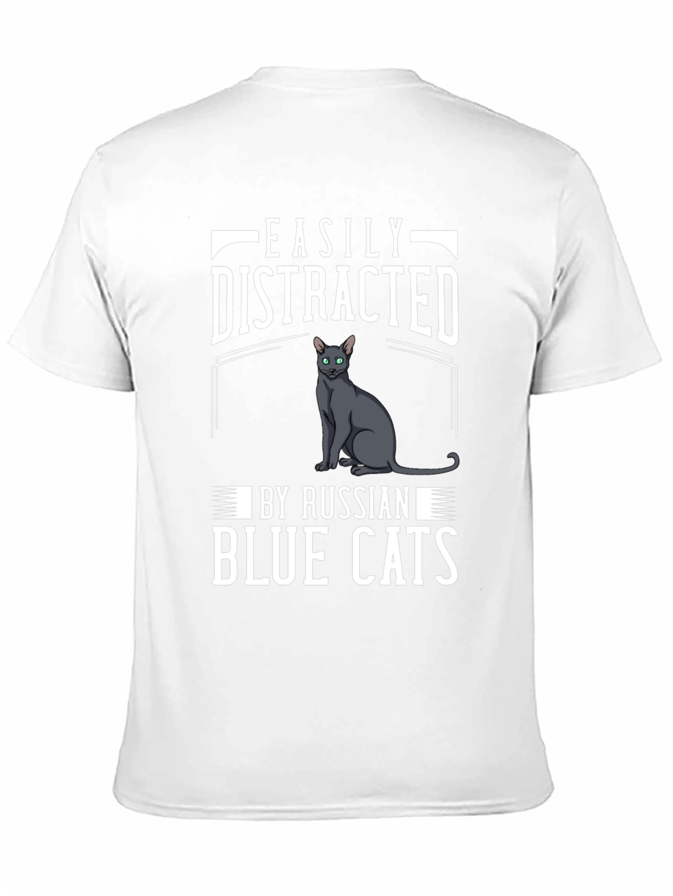 Easily Distracted Russian Blue Cats T-Shirt