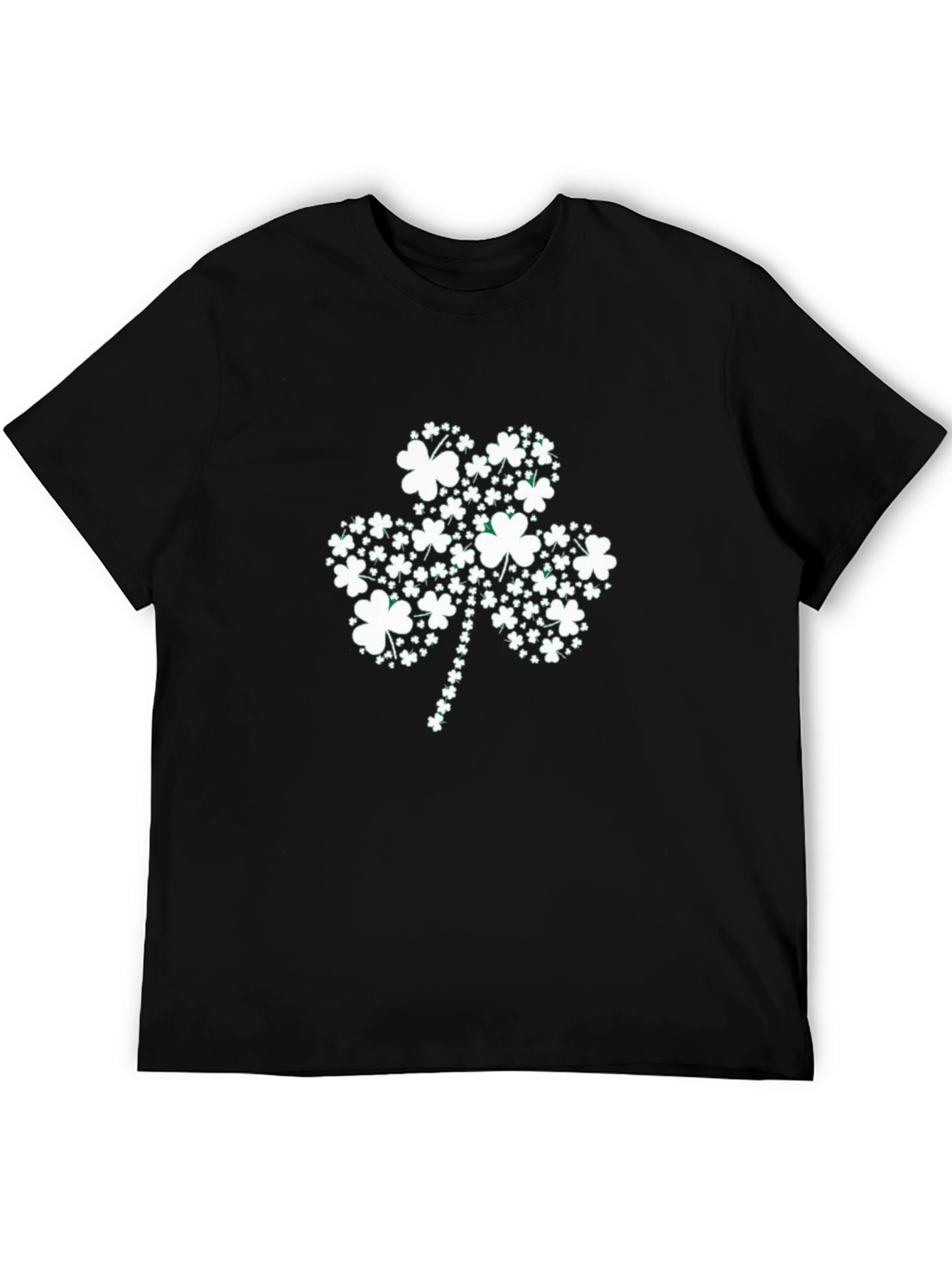 St. Patricks Day Shamrock T-Shirt - Black