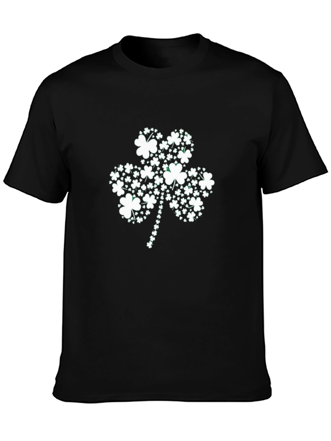 St. Patricks Day Shamrock T-Shirt - Black