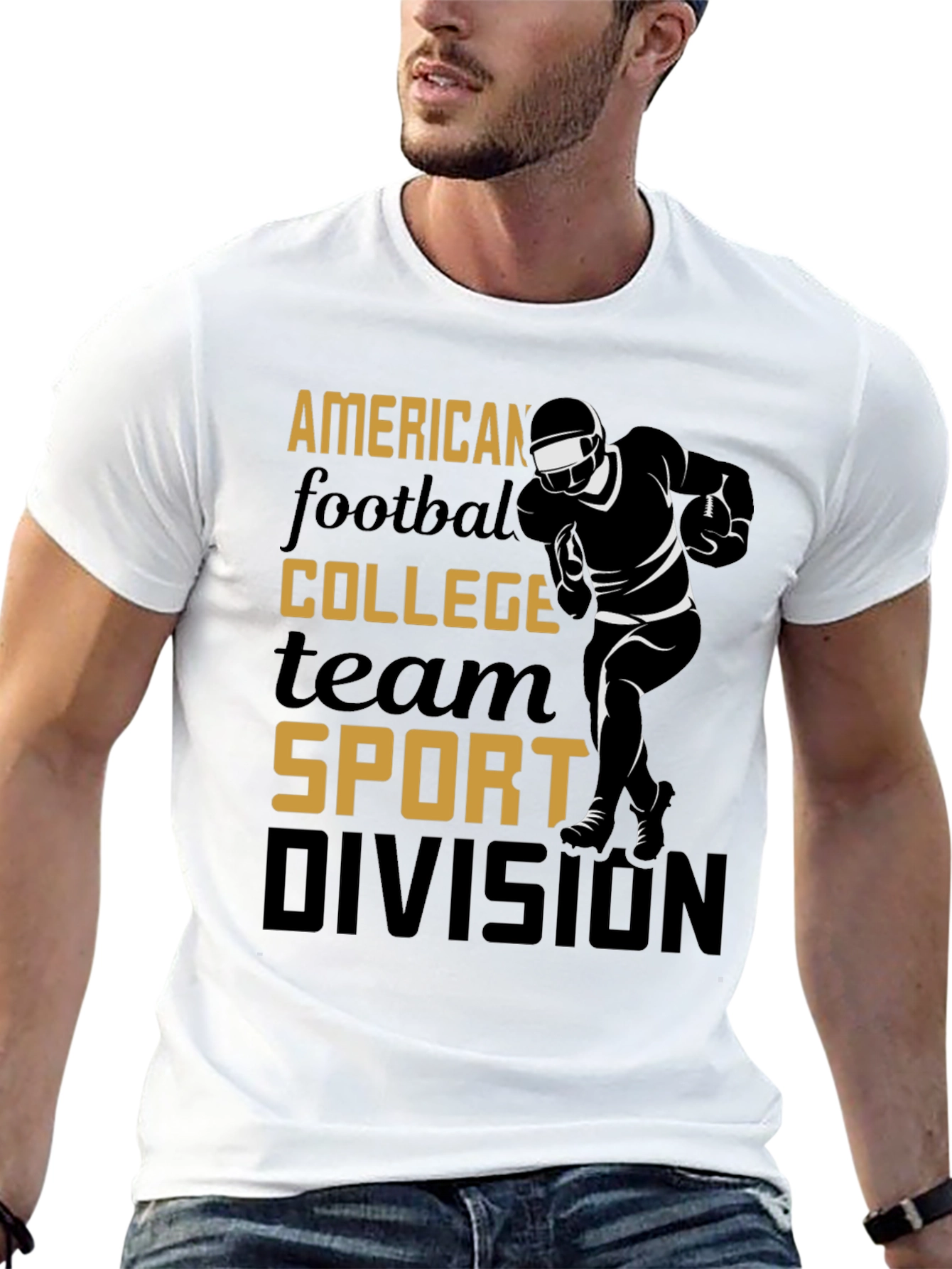 American Football College Team Sport Graphic Tee
