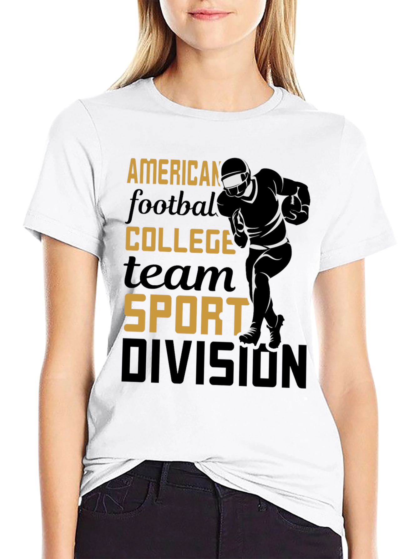 American Football College Team Sport Graphic Tee