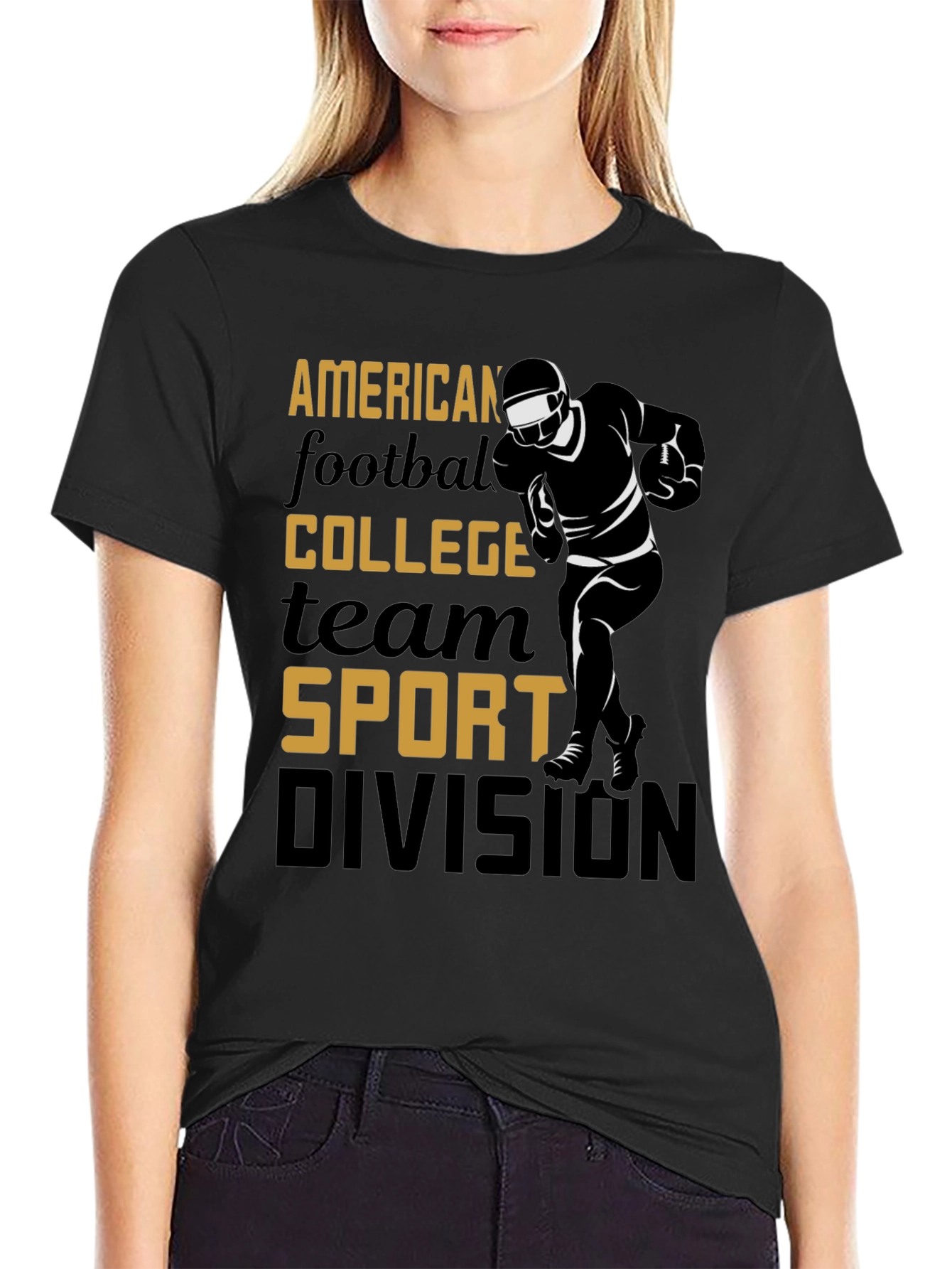 American Football College Team Sport Graphic Tee