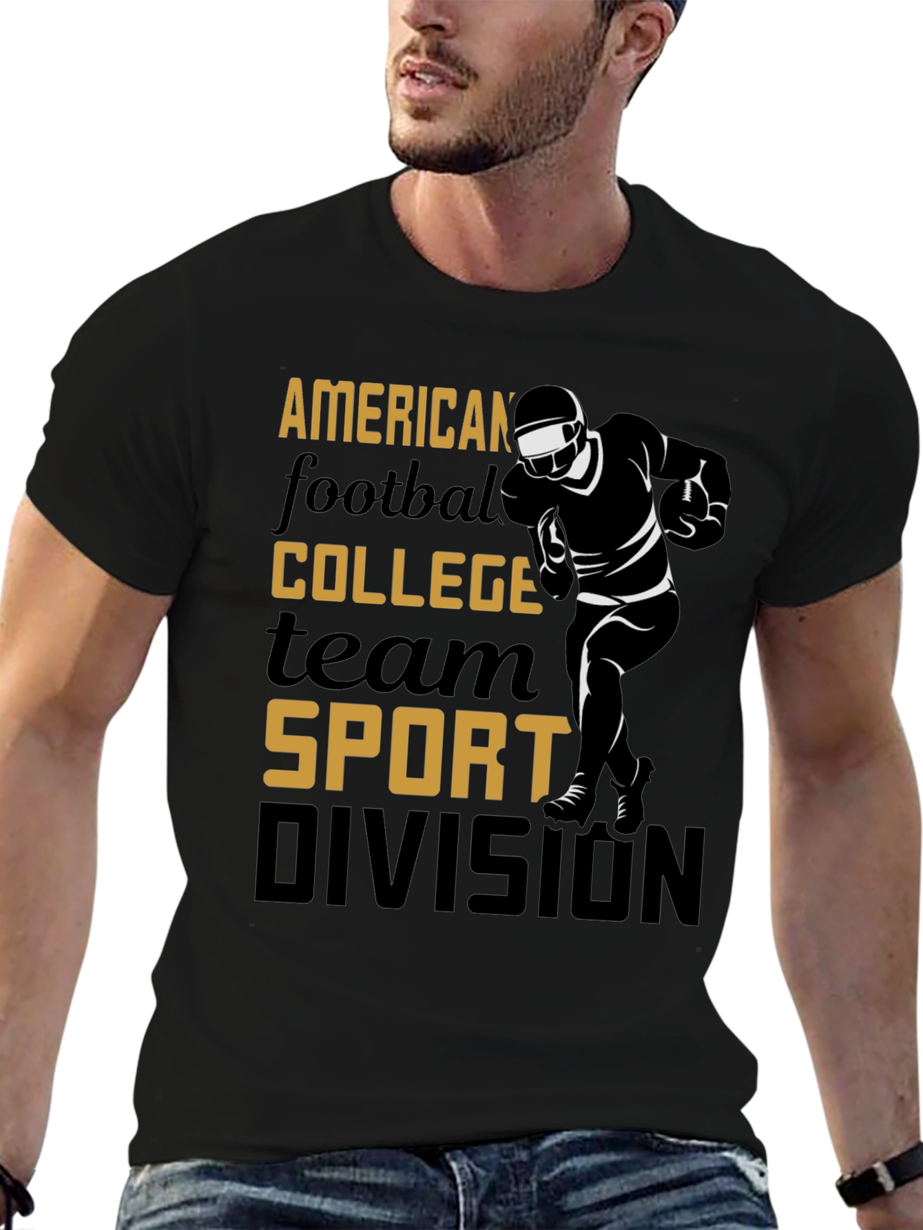 American Football College Team Sport Graphic Tee