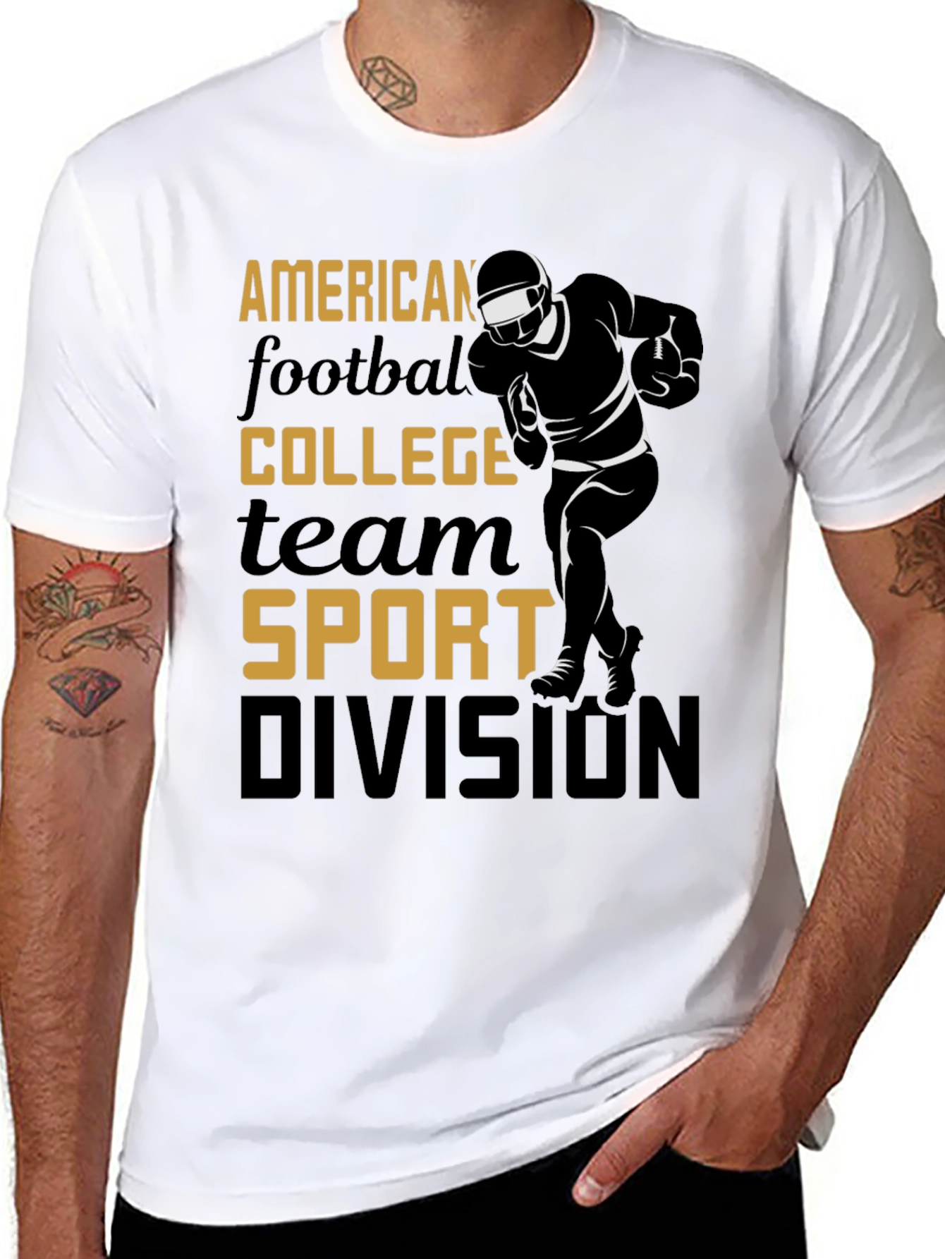American Football College Team Sport Graphic Tee