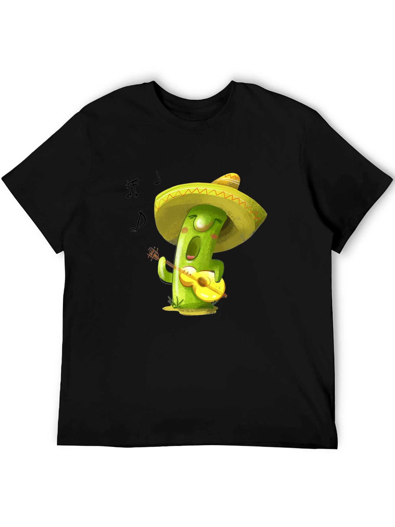 Musical Cactus T-Shirt - Playful Design