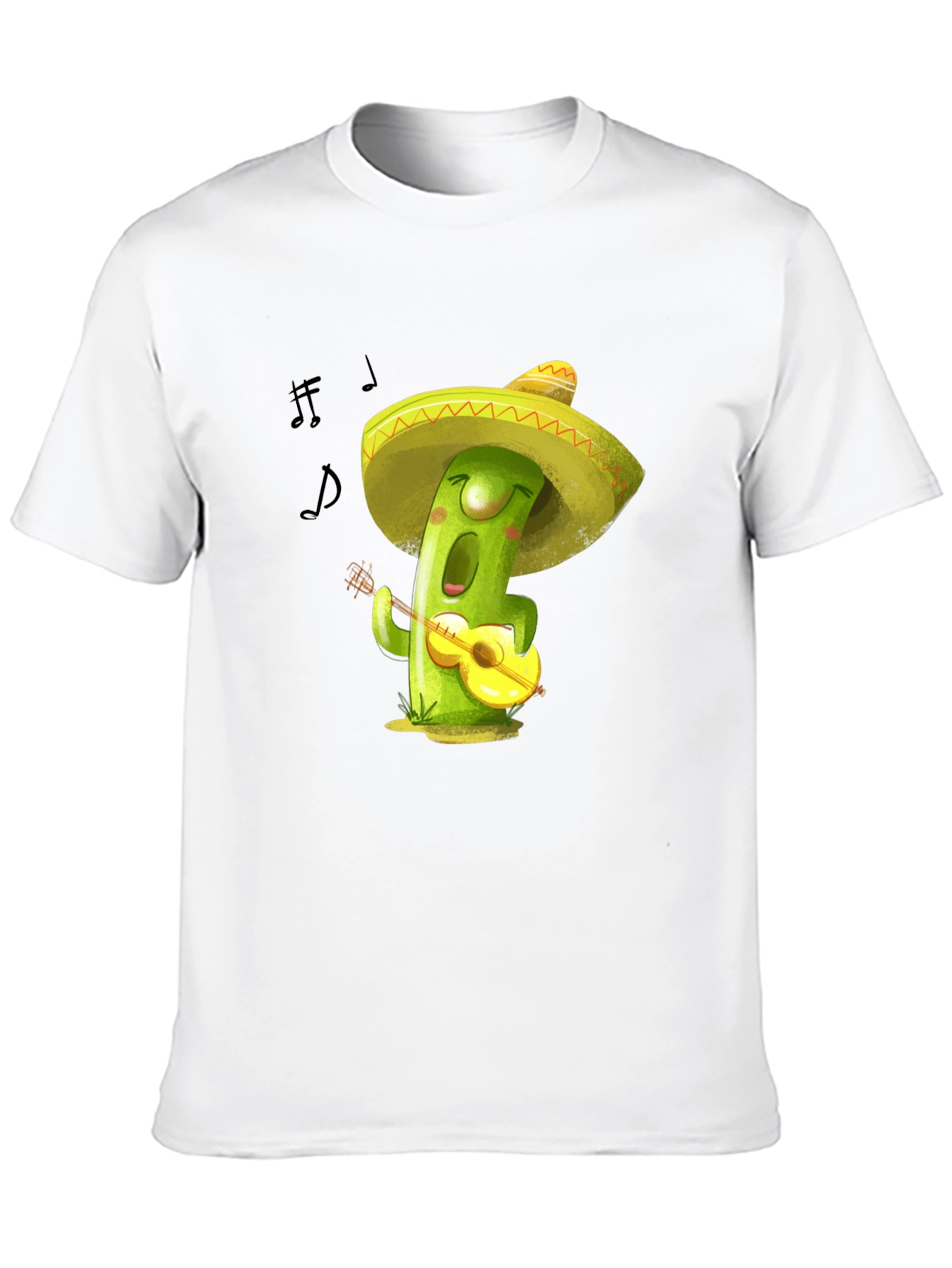 Musical Cactus T-Shirt - Playful Design