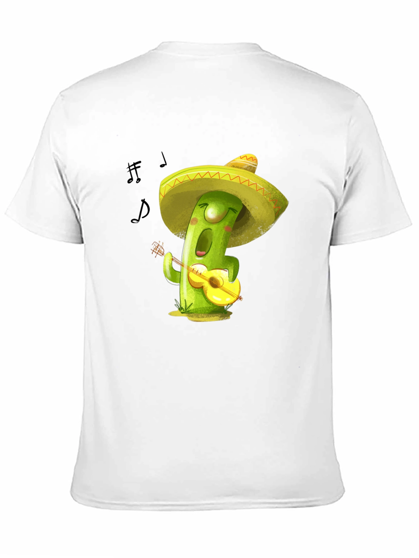 Musical Cactus T-Shirt - Playful Design