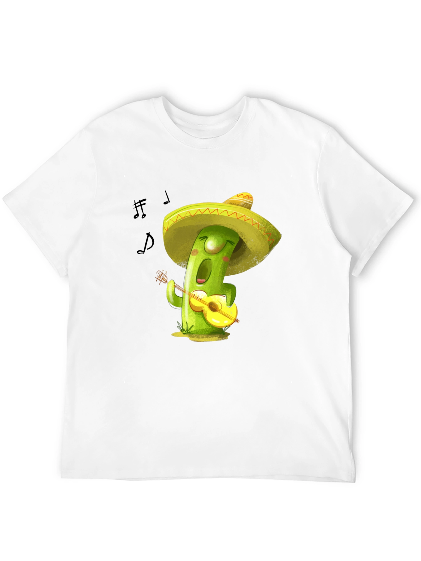 Musical Cactus T-Shirt - Playful Design