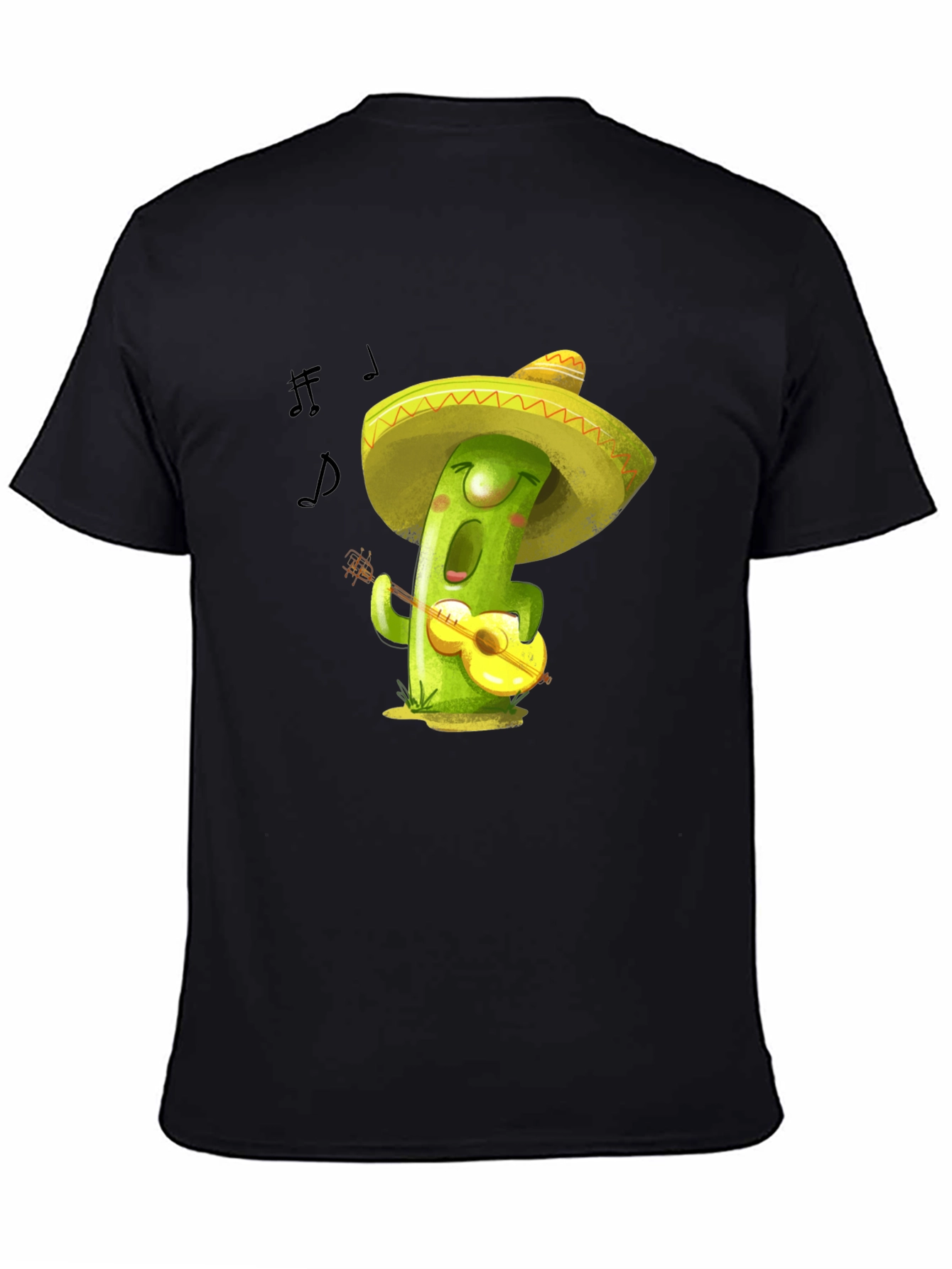 Musical Cactus T-Shirt - Playful Design