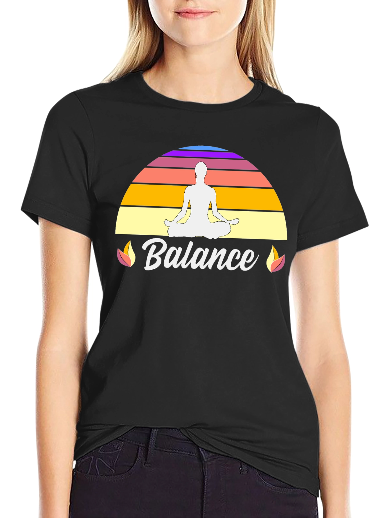 Balance Yoga T-Shirt - Black