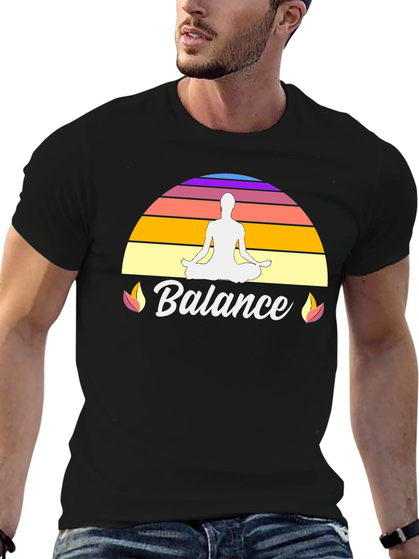 Balance Yoga T-Shirt - Black